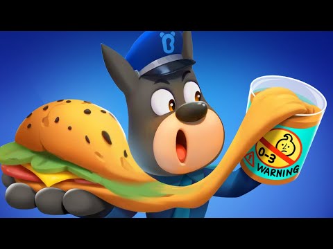 Toys Are Not on the Menu | Play Safe with Playdough | Kids Cartoons | Sheriff Labrador | BabyBus