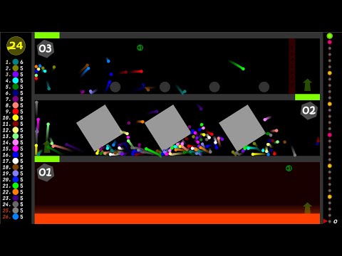 Tower Climbing [REMATCH] - Survival Marble Race in Algodoo