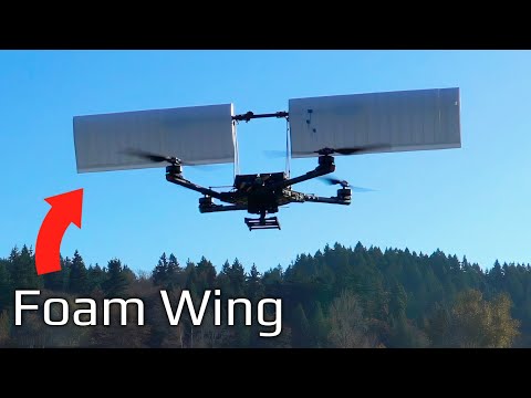 Can a Wing Increase Quadcopter Efficiency?