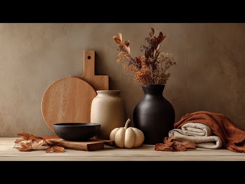 Fall Still Life in Warm Neutrals Frame TV Art Screensaver
