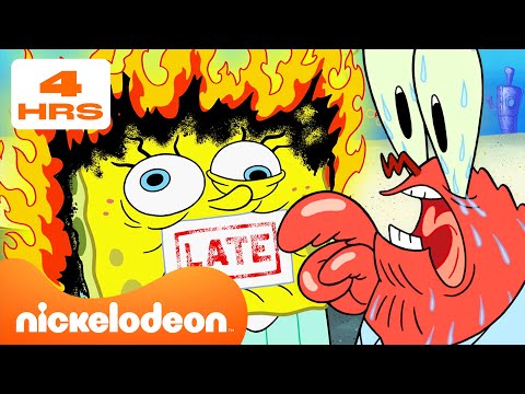 Губка Боб | 4 GODZINY SpongeBoba 🧽 | Nickelodeon Cyrillic