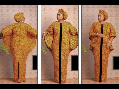 How To Cut And Sew Half Butterfly Bubu Dress  /Cutting And Stitching