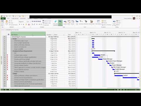 Scheduling for Success with Microsoft Project