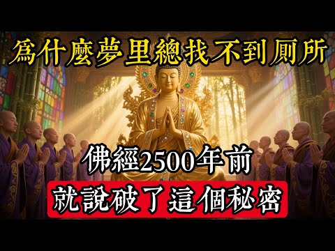 為什麼夢裡總是找不到廁所？佛經2500年前就說破了這個秘密#佛學 #禪宗 #佛教哲學 #佛教經典