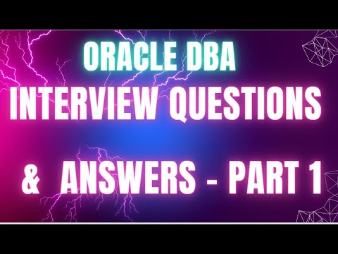 Oracle DBA Interview questions and answers - part1