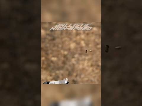 Shooting a Bullet Casing Mid-Air! #slowmotion