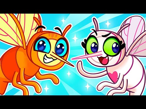 Go Away Mosquito 🪰 Don't Be Scared Bugs 🌟 Kids Educational Cartoon by Purr-Purr Stories