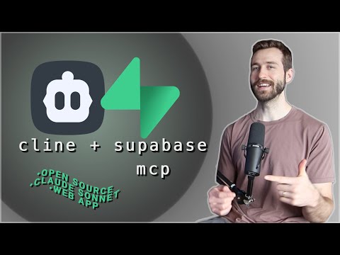 Cline AI MCP Workflow — Supabase Web App with Auth, Storage & DB