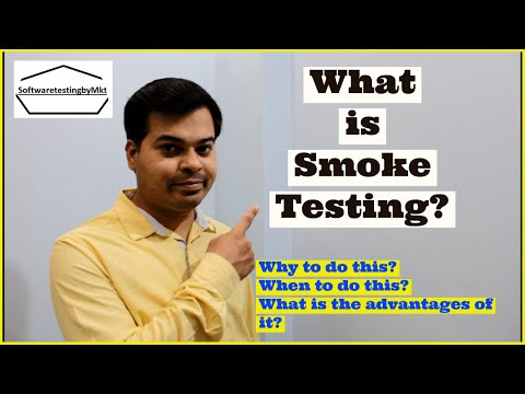What is smoke testing?