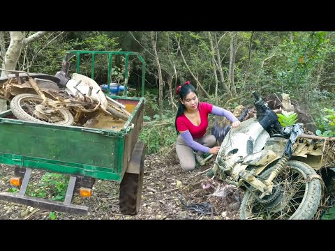 Unyielding Spirit of Mechanical Girl: Old Motorcycle Restoration and Flooded Engine Repair