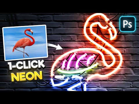 Neon Effect Photoshop Tutorial | Glowing Neon Sign Effect