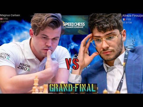 Grand-Final!! Alireza Firouzja vs Magnus Carlsen in SpeedChess Championship 2024 || chesscom 
