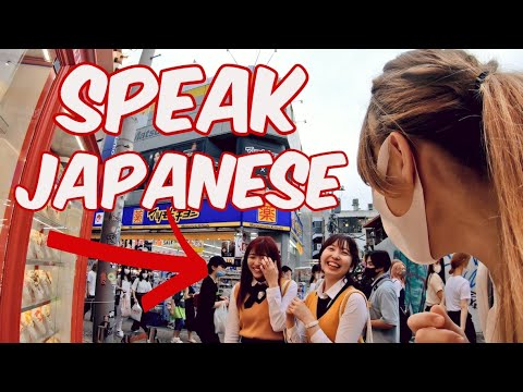 Can YOU Speak to Girls in Japan? American Surprises girls speaking Fluent Japanese Harajuku #1