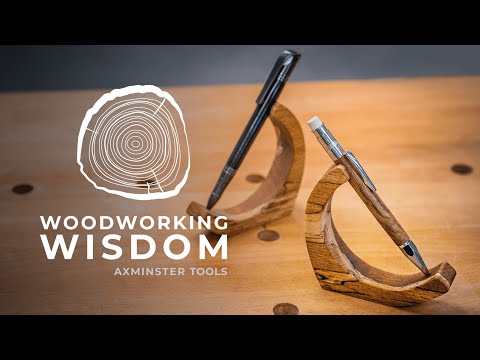 Crescent Pen Holder - Woodworking Wisdom