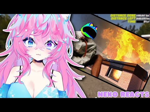━☆NEKO REACTS━☆ “ACCIDENTALLY” BURNED HIS HOUSE DOWN 💀 | My Summer ASYLUM