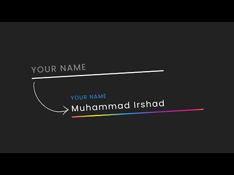 CSS Input Field Text and Gradient Border Animation Effects | CSS Only Floating Label