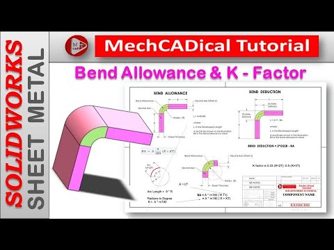 Bend Allowance K Factor (Design Considerations) in  SolidWorks