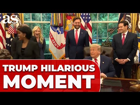 Trump CRACKS THE ROOM after African reporter’s TOUCHING STORY at the Oval Office