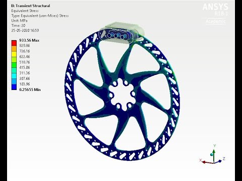 Lesson 65 Disc Break in Ansys Workbench Transient Structural Analysis