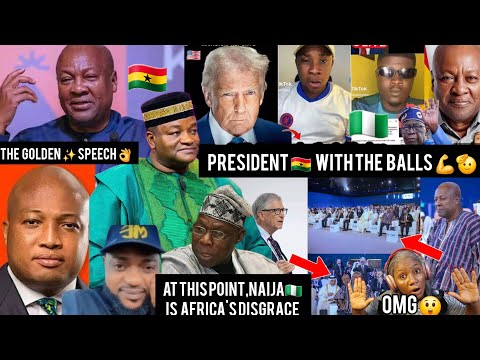E CHOKE💃🙊NIGERIANS🇳🇬REACT🔥MASSIVELY TO JD.MAHAMA'S SPEECH THAT BROKE THE INTERNET😲