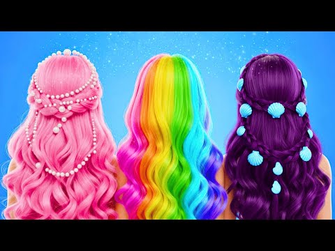 Pink Hair for MERMAID 💖 Gorgeous Mermaid Makeover