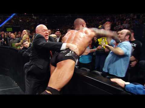 When Wrestlers Intentionally Hit Fans