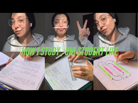 روتين الجامعه | اسهل طرق للدراسه و حفظ و تلخيص المواد 📚📖❗️