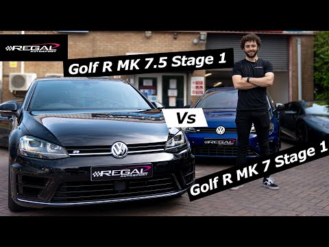 MK7 Golf R vs MK7.5 Golf R Stage 1 Upgrades - Which is best? [Rolling road graph talk through]