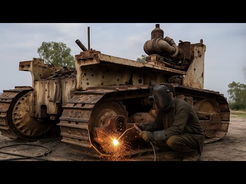 How a Scrap Bulldozer Has Been Restored Like New – Incredible Full Restoration