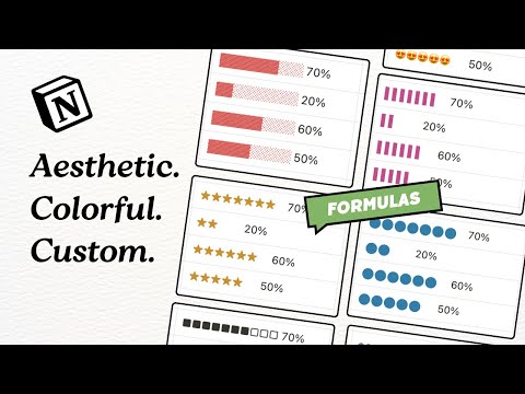 Hidden Tricks ✨ Create Customizable Notion Progress Bars | Colorful, Emoji, Cool Symbols