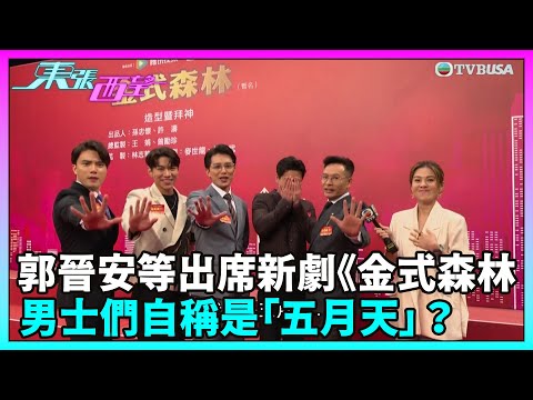 東張西望｜郭晉安、羅子溢、陳曉華等演員出席新劇《金式森林》拜神活動，男士們自稱是「五月天」？｜TVBUSA｜民生