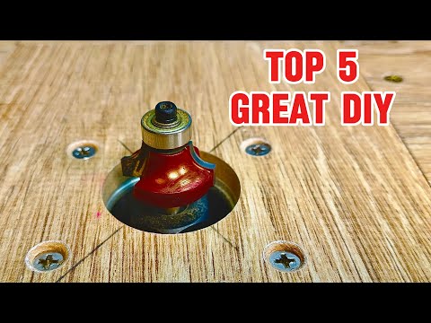 4 Genius Trim Router Hacks & a Floating Desk Build!