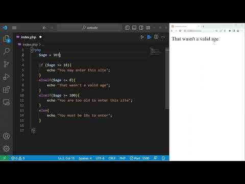 PHP if statements explained