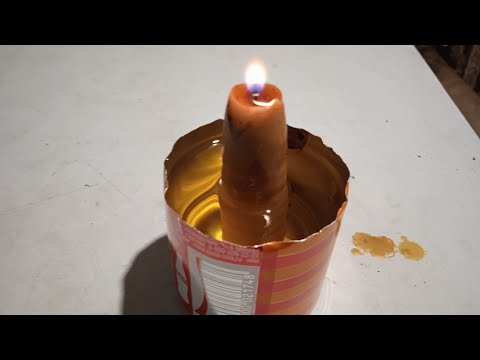 ВЕЧНАЯ САМОДЕЛЬНАЯ СВЕЧА!Своими руками.