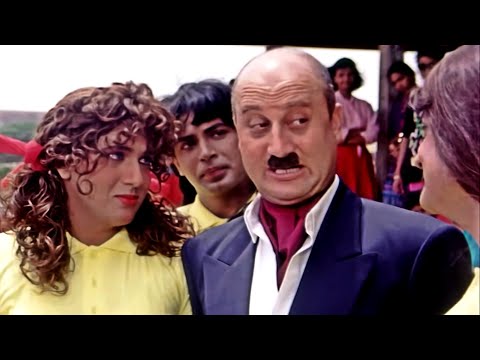 Govinda लड़की बन कर Anupan Kher के साथ खेला कब्बडी मैच | Shola Aur Shabnam मूवी का मज़ेदार सीन Comedy