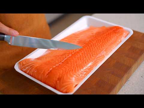 너무 맛있어서 " 연어 " 또 사러 갑니다! 👍👍진작 이렇게 먹을걸~ 전문점 처럼 즐기는 코스트코 연어 손질 숙성 보관법  맛있는 요리 3가지 강쉪