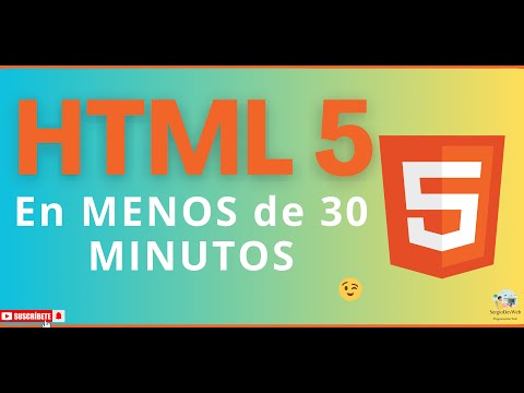 ✅ Aprende HTML5 en MENOS de 30 minutos | curso de HTML.
