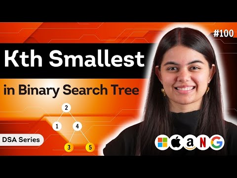 Kth Smallest in BST | DSA Series : L.100
