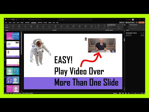How To Play A Video Over Multiple Slides in PowerPoint - Easy PowerPoint Tutorial