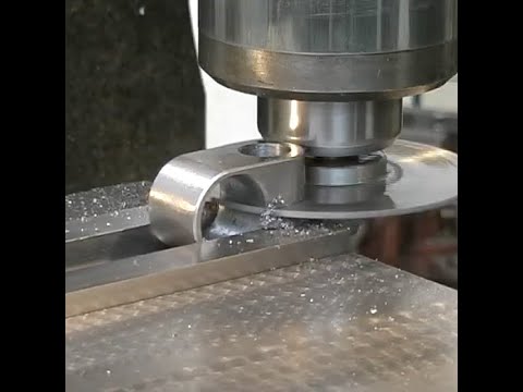 Milling machine Tutorial. Making an adjustable position locator.  Vice Stop, all on a Bridgeport
