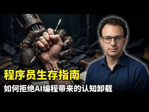 【人工智能】程序员如何不被AI玩废 | Anthropic论文 | Vibe Coding陷阱 | 技能退化 | 认知卸载 | 交互税 | 快乐但无知 | 生存指南 | 逻辑思维 | 人机共存