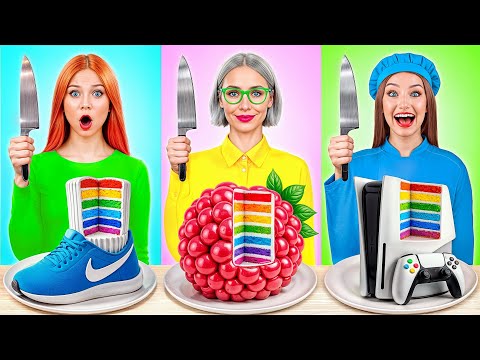 Me vs Grandma Cooking Challenge | Tasty Food Tricks by Candy DO