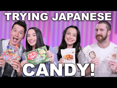 Trying Japanese Candy with our Husbands! - Merrell Twins