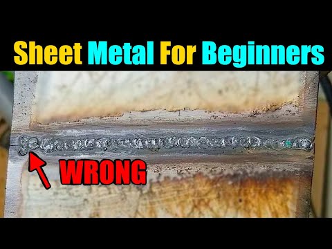 How To Weld Sheet Metal With Flux Core Wire For Beginners | Flux Core Welding Tips And Tricks |