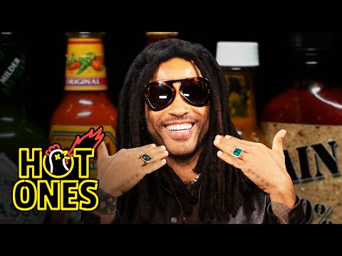 Lenny Kravitz Stays Cool While Eating Spicy Wings | Hot Ones