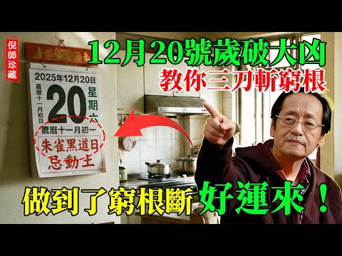 倪海廈：12月20號「歲破」大凶！倪師教你「三刀」斬窮根！做對了，壞運去好運來！#倪海廈 #改運風水 #2025運勢 #歲破日 #癸亥日 #黃曆 #招財 #每日黃曆