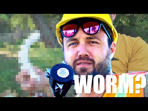 Construction worker UNBOXES excavator handles