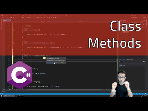 9.7 Class Methods - Learning C#