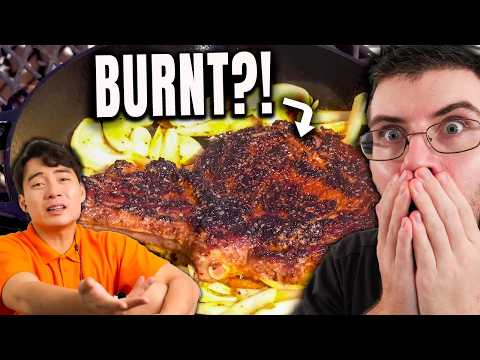 Pro Chef Reacts.. To Uncle Roger Review GORDON RAMSAY STEAK & EGGS!