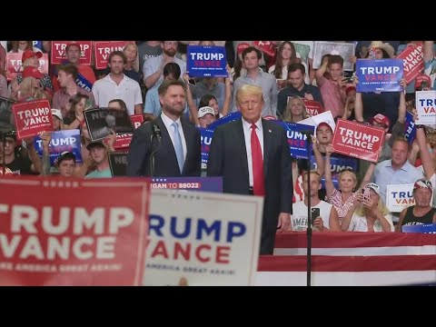 Former President Trump and J.D. Vance hold their debut rally together
